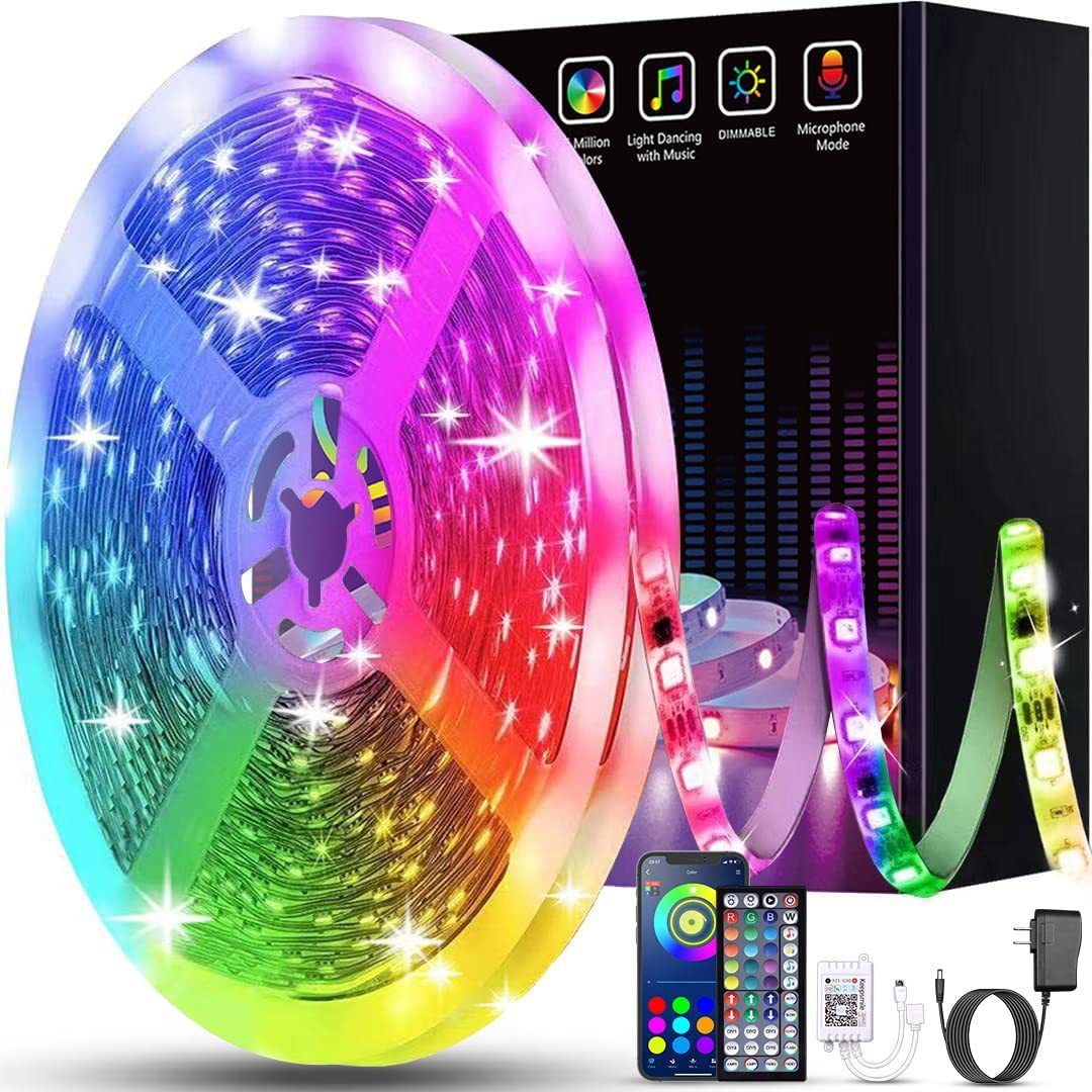 Smart LED Strip Lights β Color-Changing, Music Sync, and App-Controlled Mood Lighting