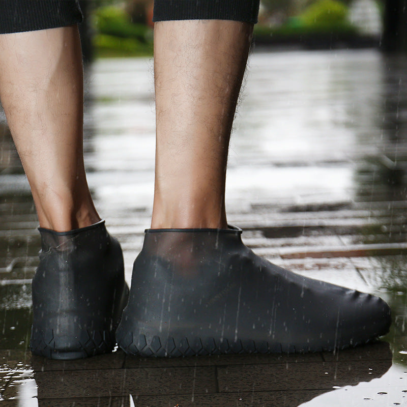 Waterproof Silicone Overshoes - Non-Slip, Flexible, and Foldable Travel Shoe Covers