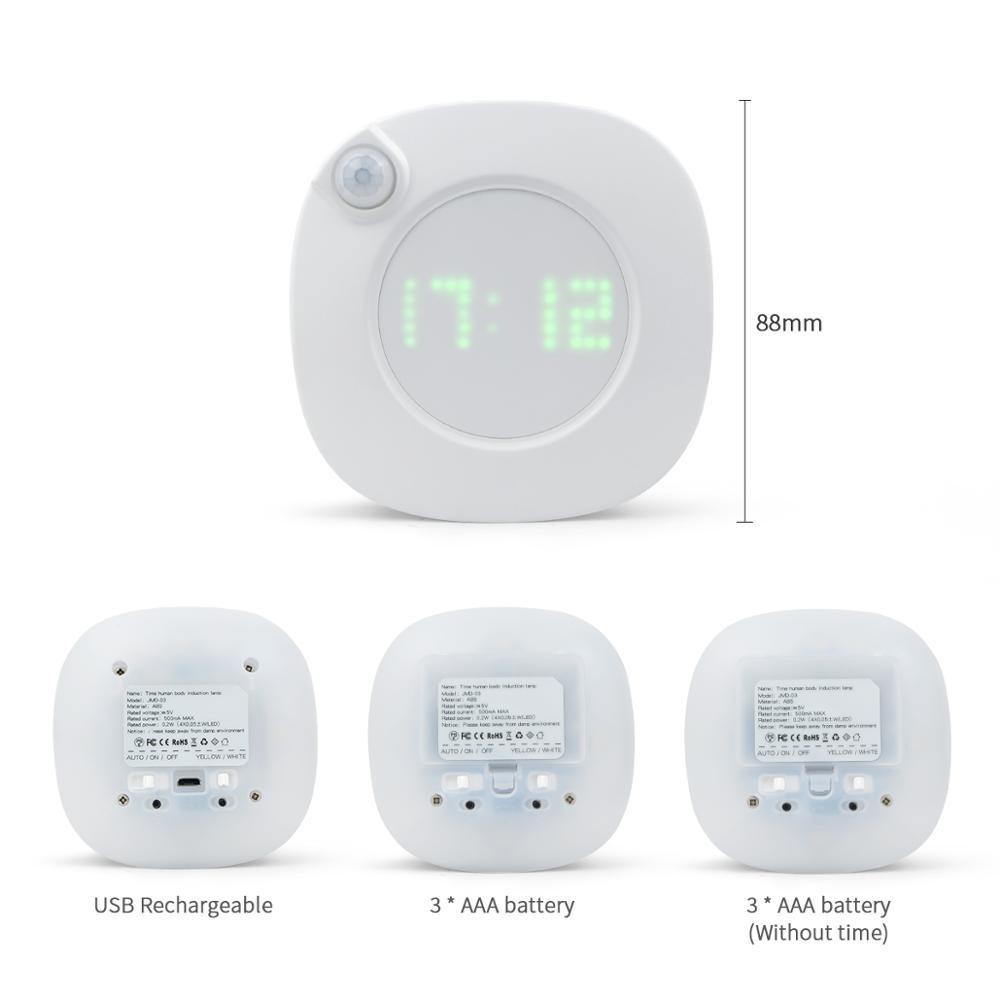 Smart Magnetic LED Motion-Sensing Night Clock