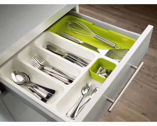 Ultimate Retractable Kitchen Drawer Organizer – Adjustable Space Saver (360*280*60mm)