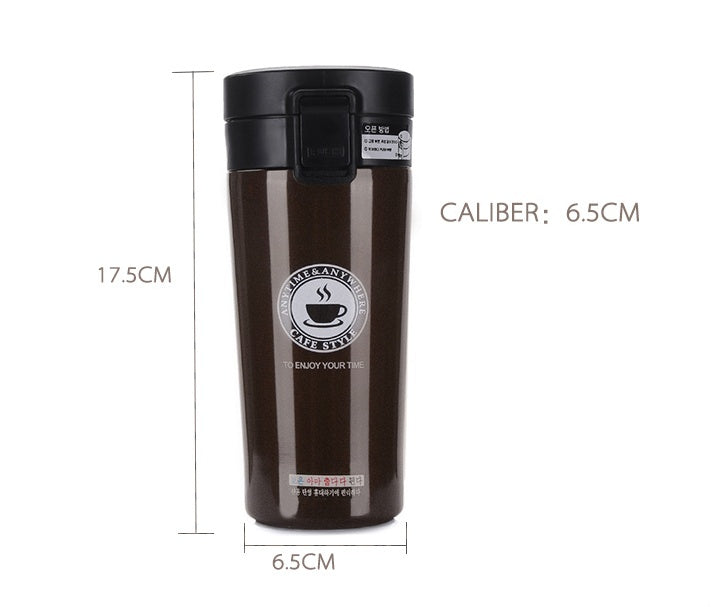 Premium Stainless Steel Vacuum Mug - Double-Wall Insulated Travel Coffee Cup, Leakproof & Keeps Drinks Hot or Cold