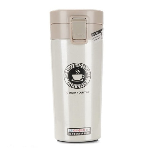 Premium Stainless Steel Vacuum Mug - Double-Wall Insulated Travel Coffee Cup, Leakproof & Keeps Drinks Hot or Cold