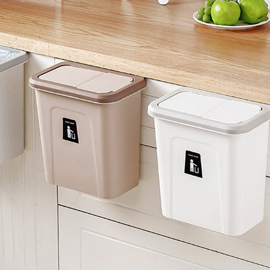 Wall-Mounted Kitchen Trash Bin – Space-Saving Hanging Waste Bin for Cabinets & Countertops