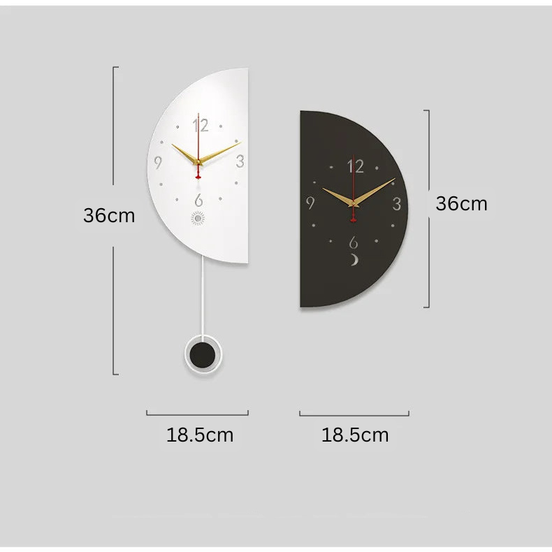 Modern Dual-Face Corner Wall Clock with LED Backlight – Stylish Home Decor