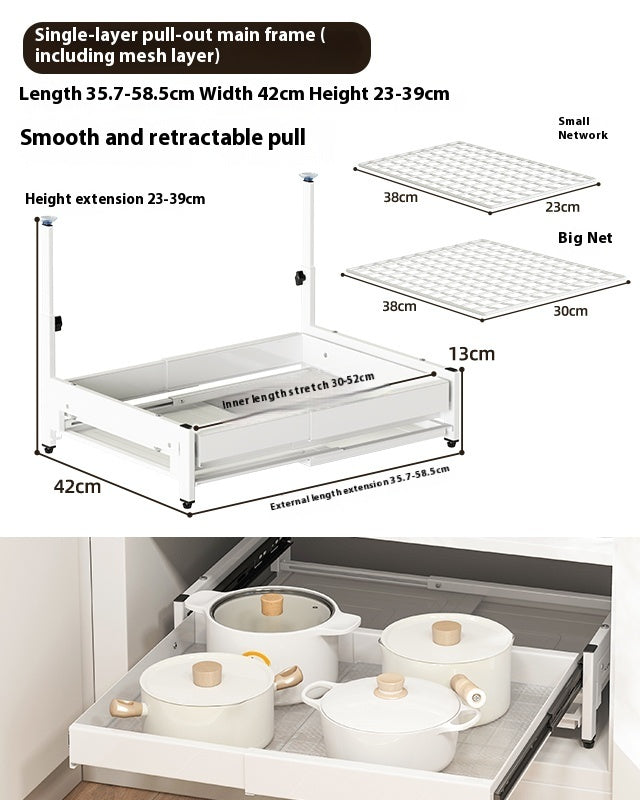 Elegant Pull-Out Plate Rack – Ultimate Kitchen Organizer