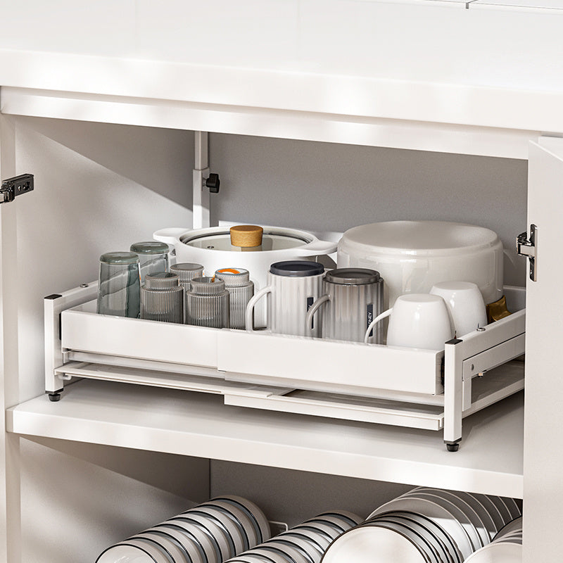 Elegant Pull-Out Plate Rack – Ultimate Kitchen Organizer