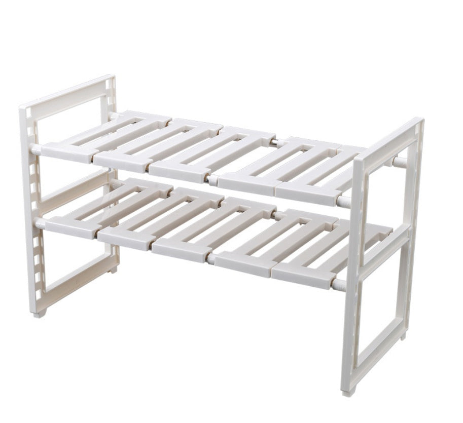 Ultimate Expandable Shelf Organizer – Transform Your Home Storage with Versatility & Style (36-70cm Adjustable)