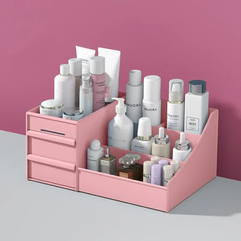 Compact Plastic Drawer Makeup Organizer – Stylish & Versatile Storage