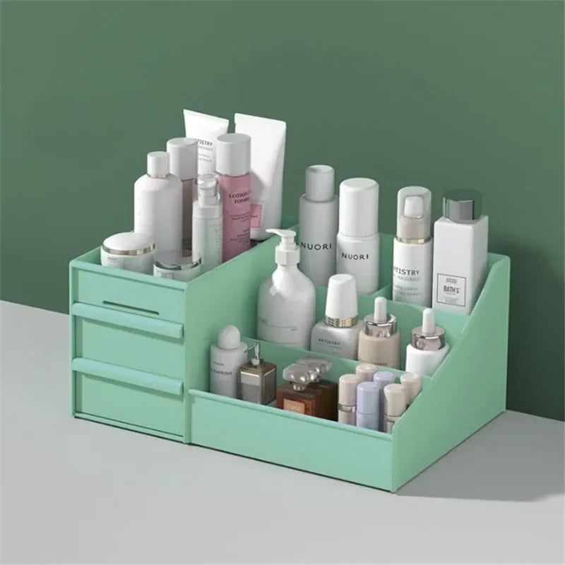 Compact Plastic Drawer Makeup Organizer – Stylish & Versatile Storage