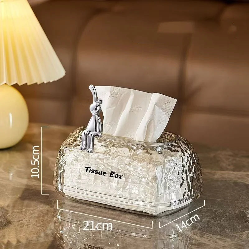 Luxury Style Sunken Design Tissue Box for Home and Office