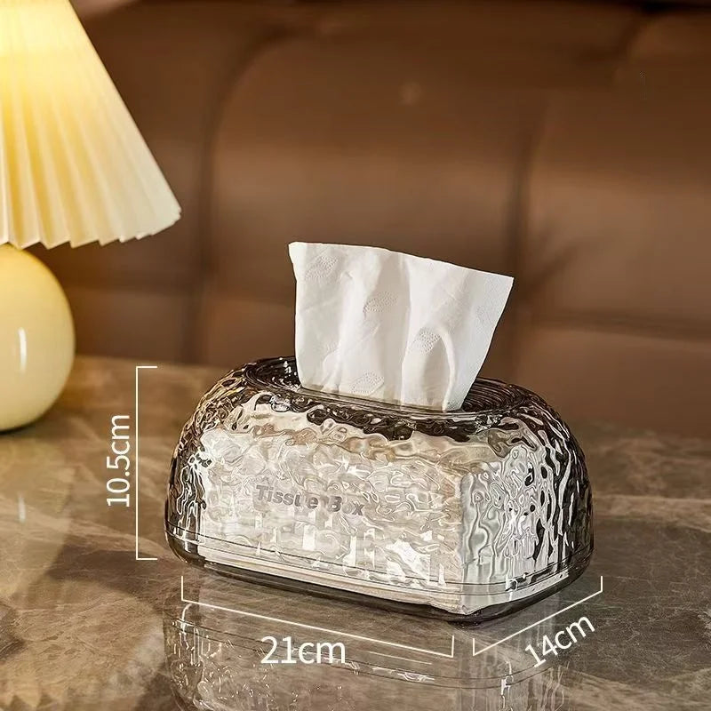 Luxury Style Sunken Design Tissue Box for Home and Office