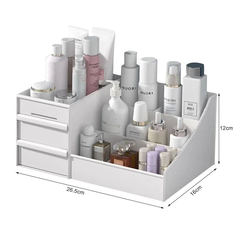 Compact Plastic Drawer Makeup Organizer – Stylish & Versatile Storage