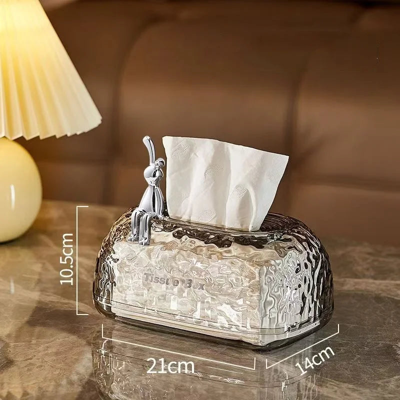 Luxury Style Sunken Design Tissue Box for Home and Office