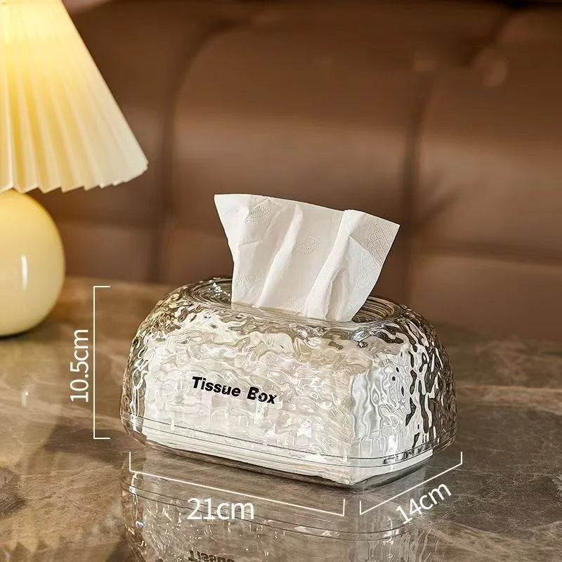 Luxury Style Sunken Design Tissue Box for Home and Office