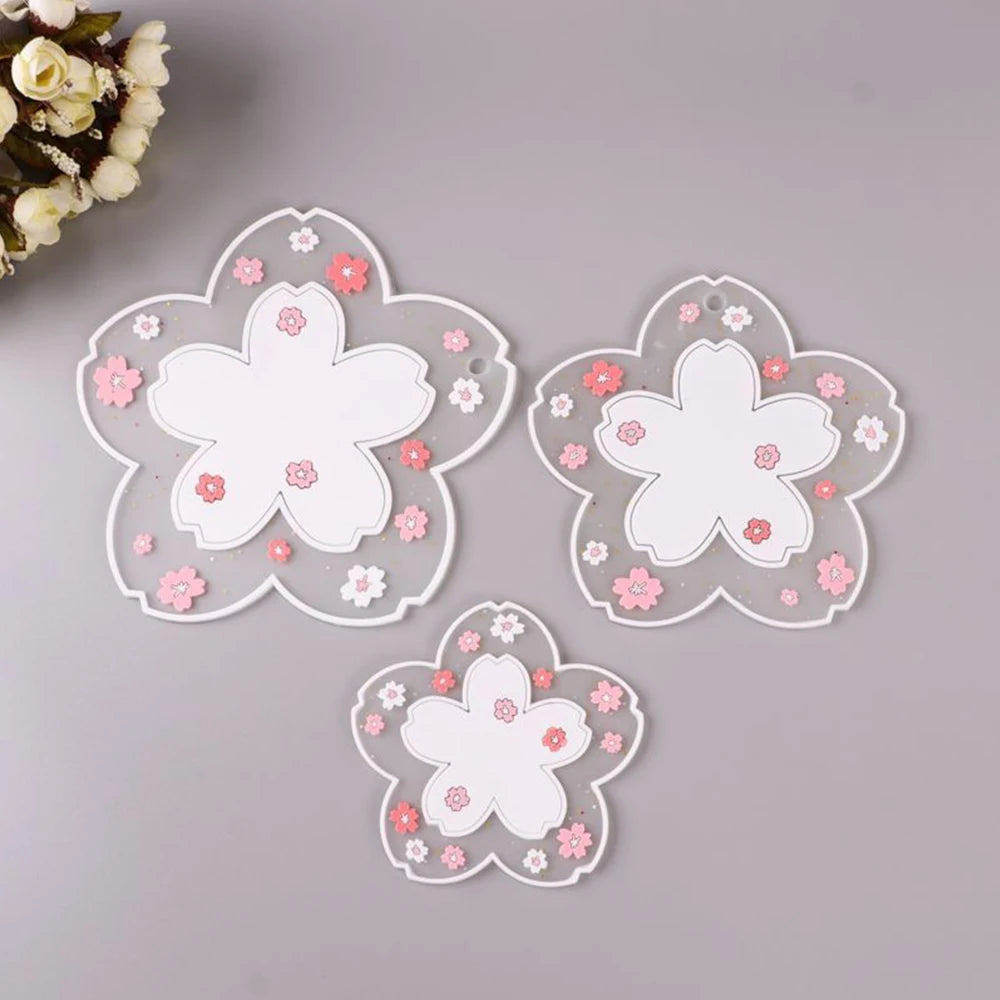 Sakura Cherry Blossom Heat Insulation Coaster – Japan-Inspired Design