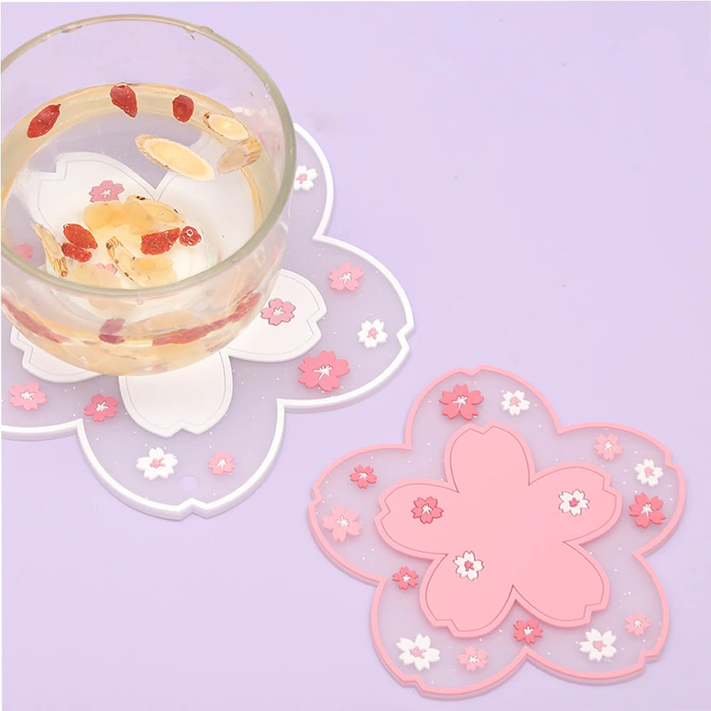 Sakura Cherry Blossom Heat Insulation Coaster – Japan-Inspired Design