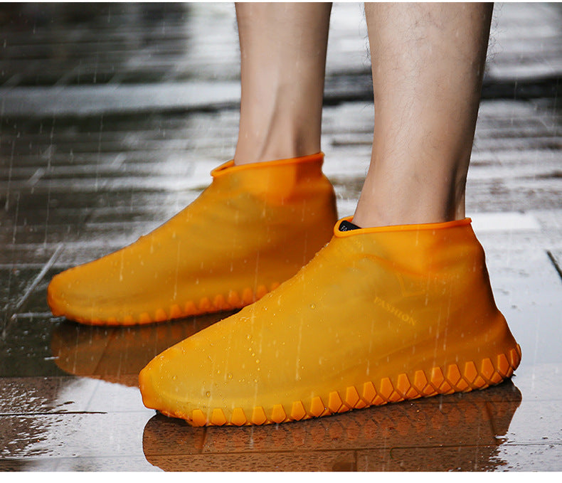 Waterproof Silicone Overshoes - Non-Slip, Flexible, and Foldable Travel Shoe Covers