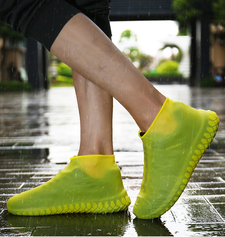 Waterproof Silicone Overshoes - Non-Slip, Flexible, and Foldable Travel Shoe Covers