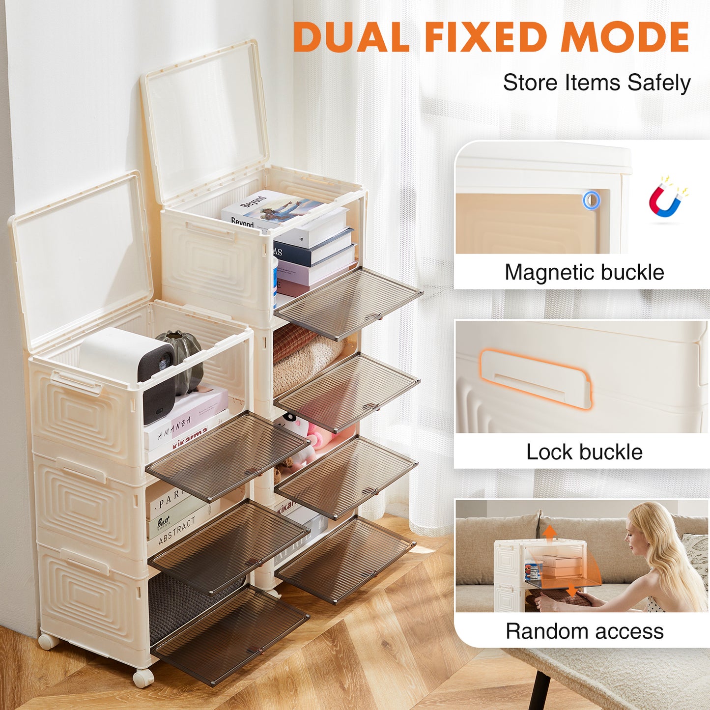 Collapsible & Stackable Storage Box