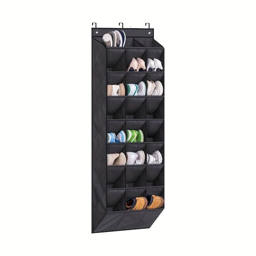 Ultimate 24-Pocket Shoe Holder Organiser – Space-Saving, Durable Shoe Storage for UK Homes