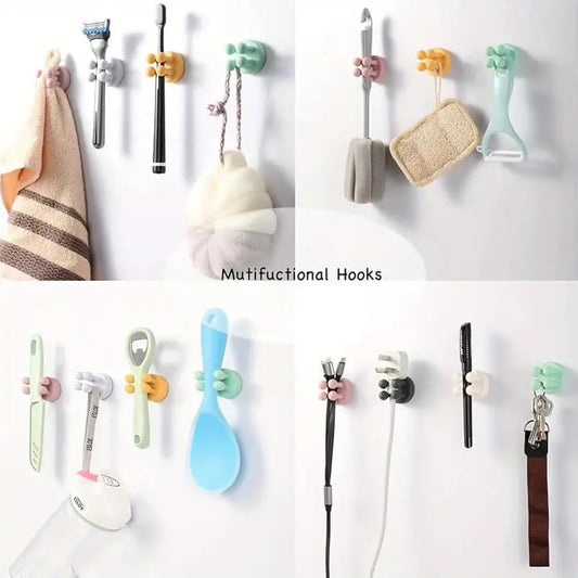 Multi-Function Wall Hooks – Premium Space-Saving Organizer for Home & Office