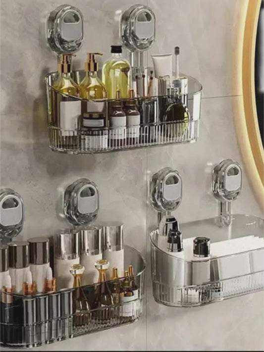 Suction Cup Wall-Mounted Storage Basket