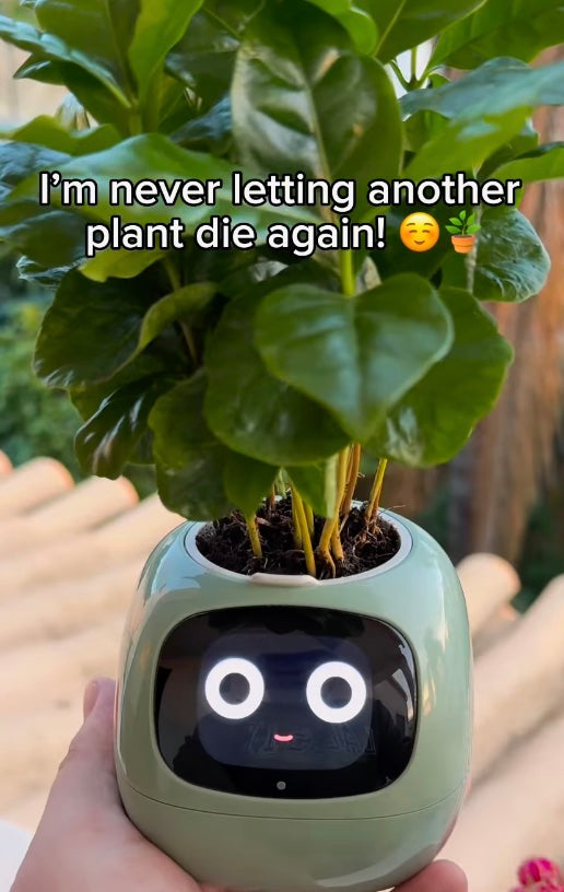 Smart Planter – AI-Powered Indoor Garden with 7 Smart Sensors & 49+ Interactive Expressions